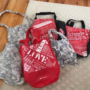 Lululemon and free people bags!!!!